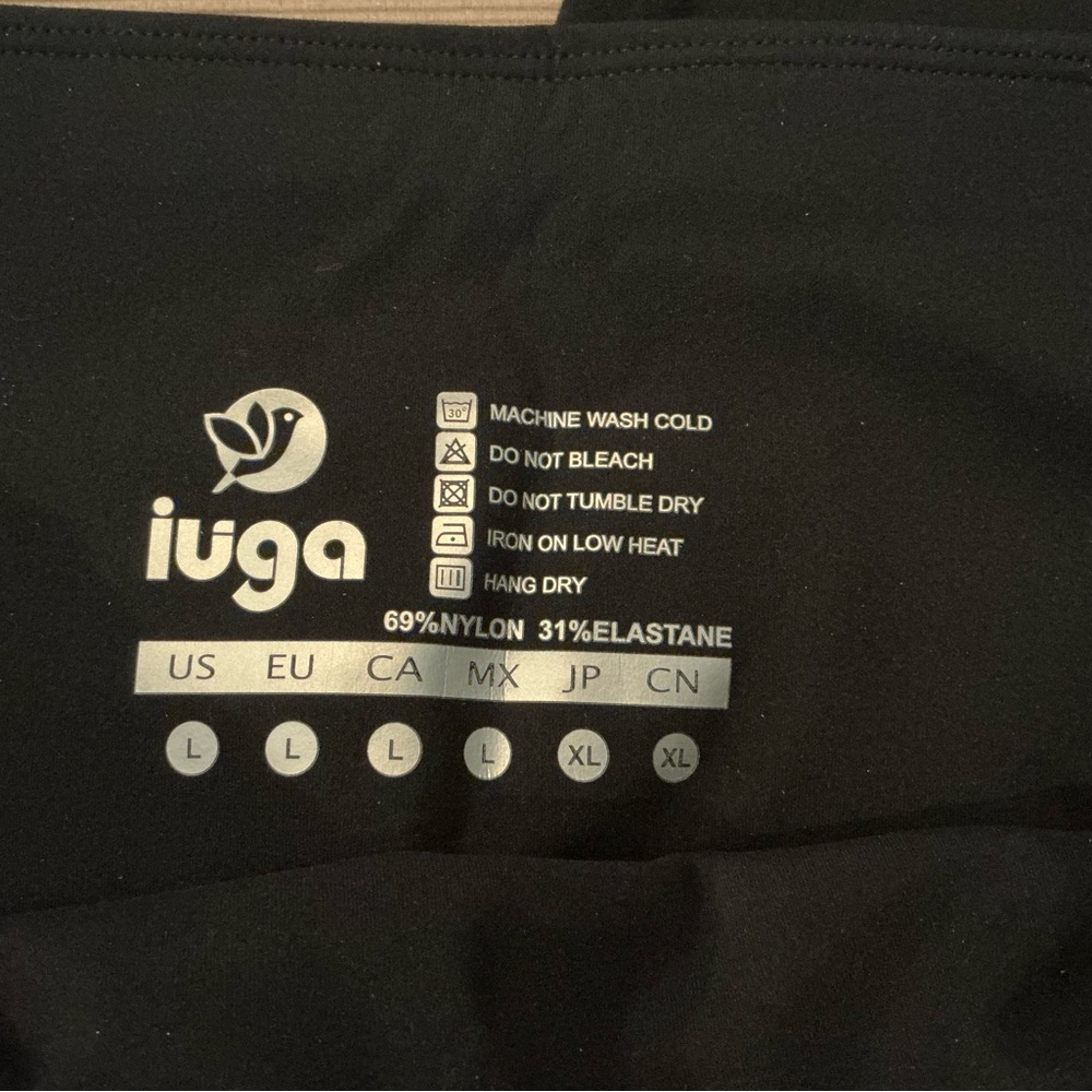 IUGA sandwich front Power Tight Leggings Set in Grey, Green, Navy, and Black - Picture 8 of 16